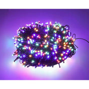 Instalatie luminoasa de Craciun, exterior/interior, 500 LED, 8 moduri, multicolor, IP44, 25 m, Jumi