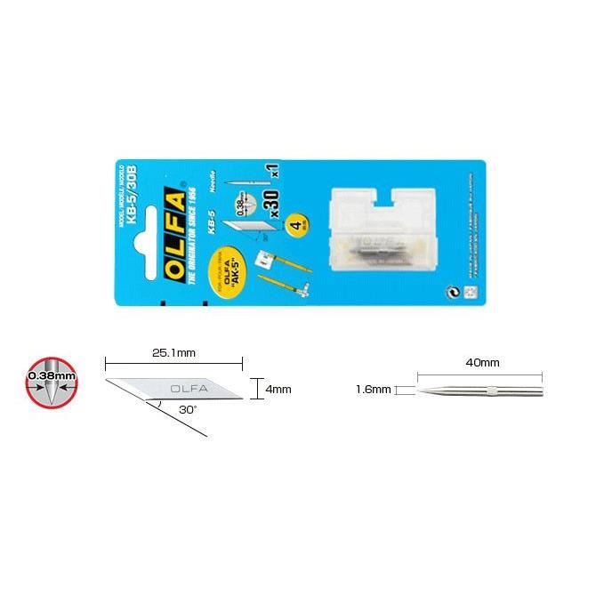 Dekorációs vágópengék, AK-5, 4 mm, 30 db, OLFA