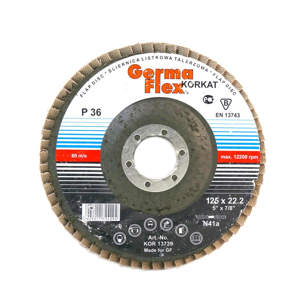 Abraziv/smirghel lamelar frontal, P100, 115 mm