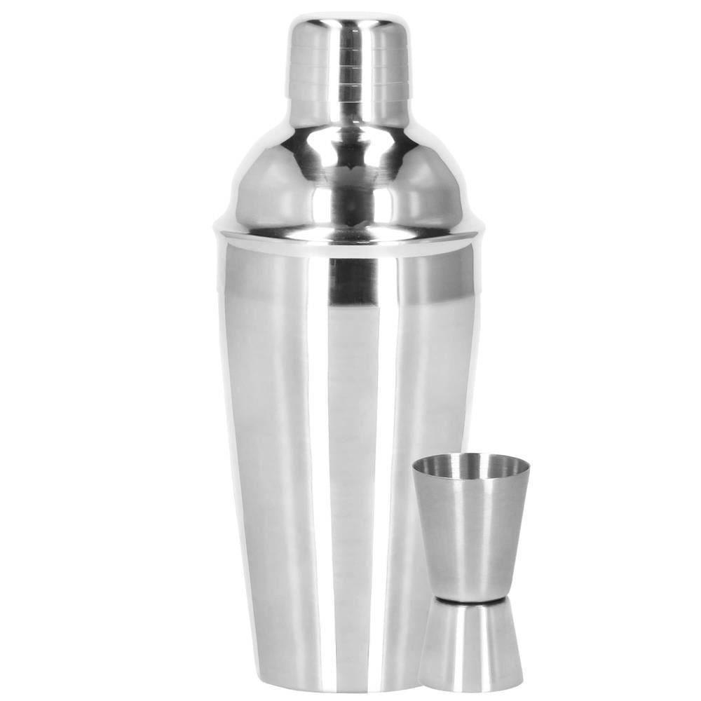 Bártender készlet, koktél shaker, rozsdamentes acél, 5 darabos, 550 ml, Springos