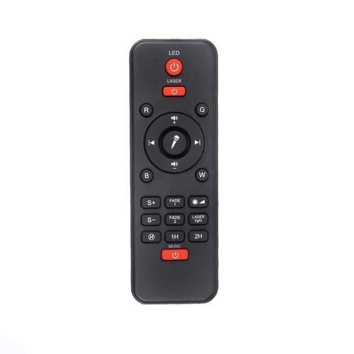 Éjjeli lámpa projektorral, zenélő, LED, távirányítóval, bluetooth-tal, USB töltés, fekete, 17x13 cm, Isotrade
