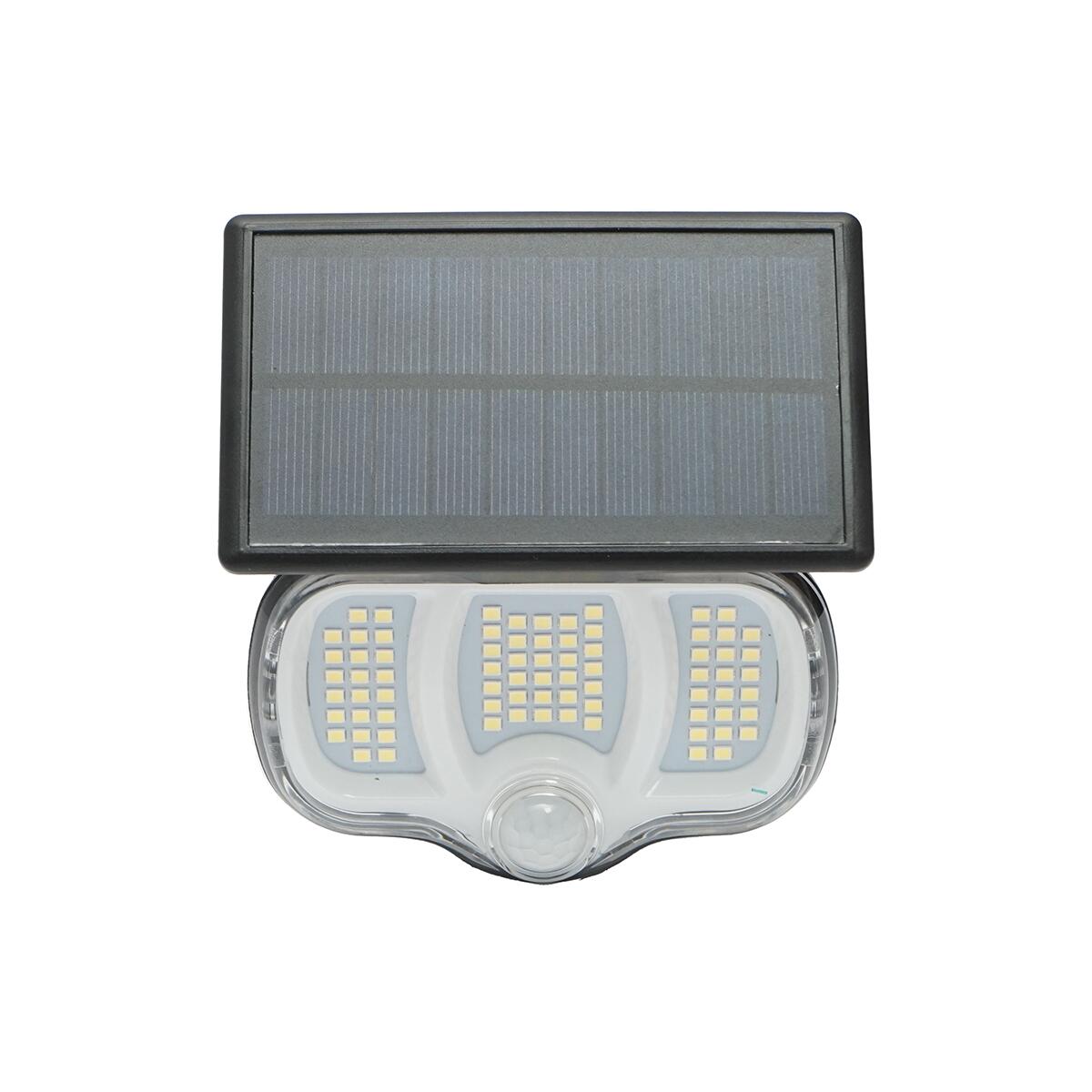 Napelemes fali lámpa mozgásérzékelővel, LED 0,8 W, külső panel, 1200 mAh, IPX4, Breckner, Németország