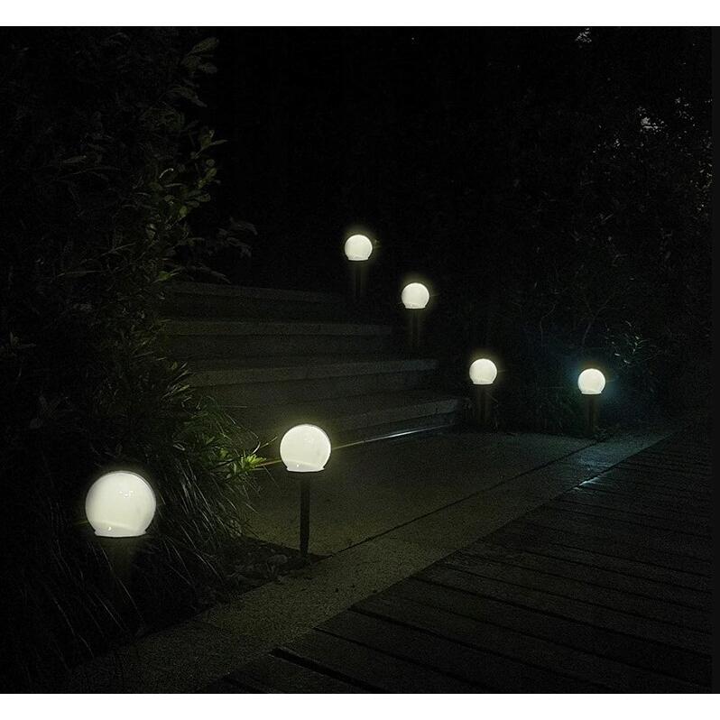 Lampa solara pentru gradina, Gardlov, LED, alb rece, set 6 buc, 9x35 cm