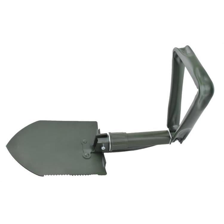 Lopata multifunctionala, pliabila, metalica, verde, 3 in 1, 15x21 cm, 58.5 cm, Isotrade