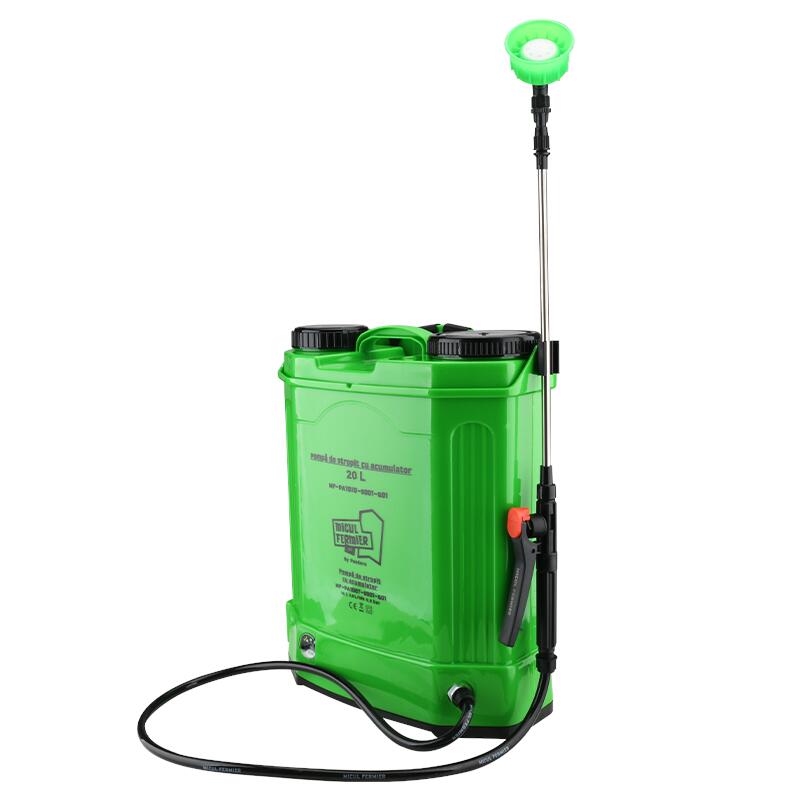 Pulverizator gradina, pompa de stropit, vermorel, Micul Fermier, electric, pentru spate, cu acumulator 8 Ah, 20 L