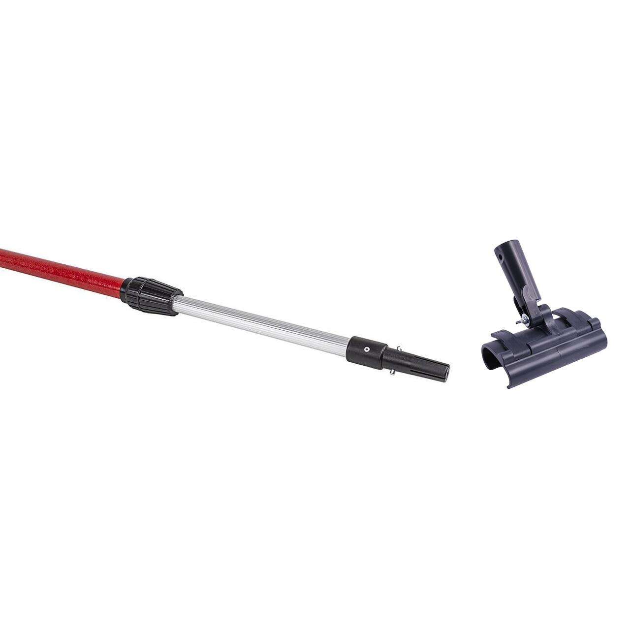 Set 4 gletiere profesionale, inox, 20, 40, 60, 80 cm, adaptor, maner prelungitor 1.2-2.2 m, rola gletuit, Lanoliv