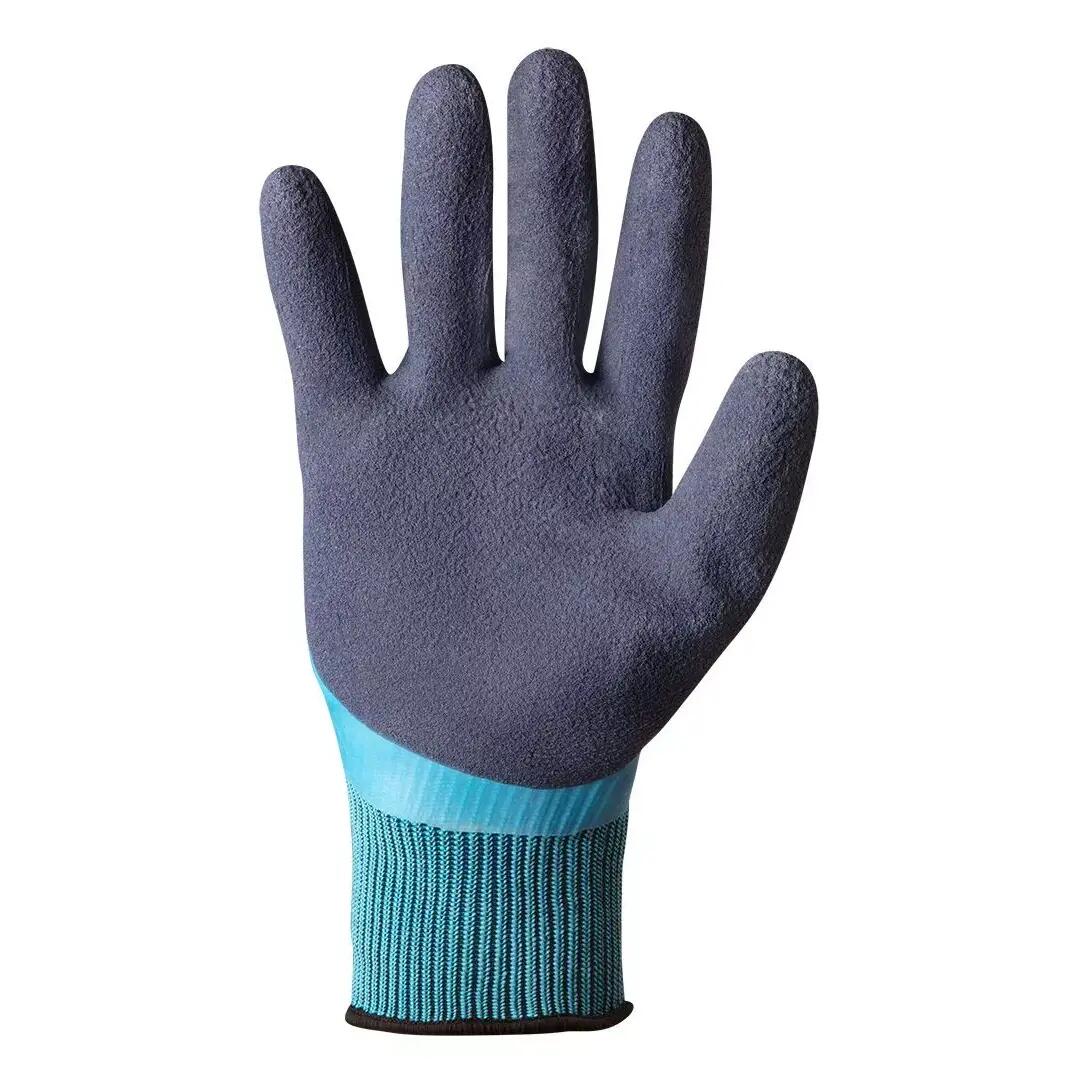Latex/poliészter kesztyű, 2 rétegű, 9-es méret, NEO
