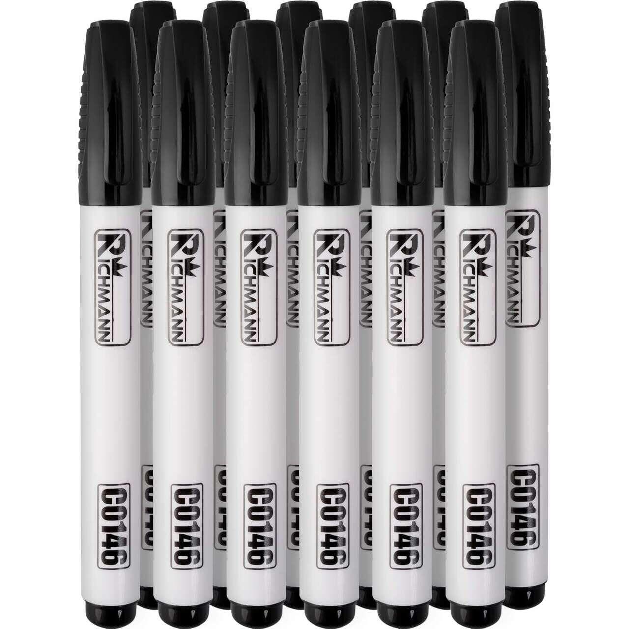 Permanens marker, 4 mm, fehér, vastag, Richmann