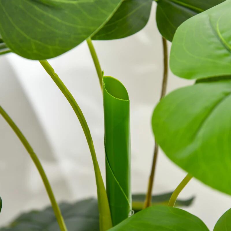 Műnövény, monstera cseréppel, zöld, 120 cm