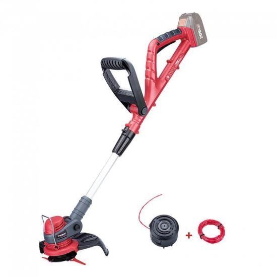 Motocoasa, trimmer, pentru tuns iarba, electric, cu acumulator 2 Ah, incarcator 20V Li-ion, maner telescopic, 24 cm, Worcraft