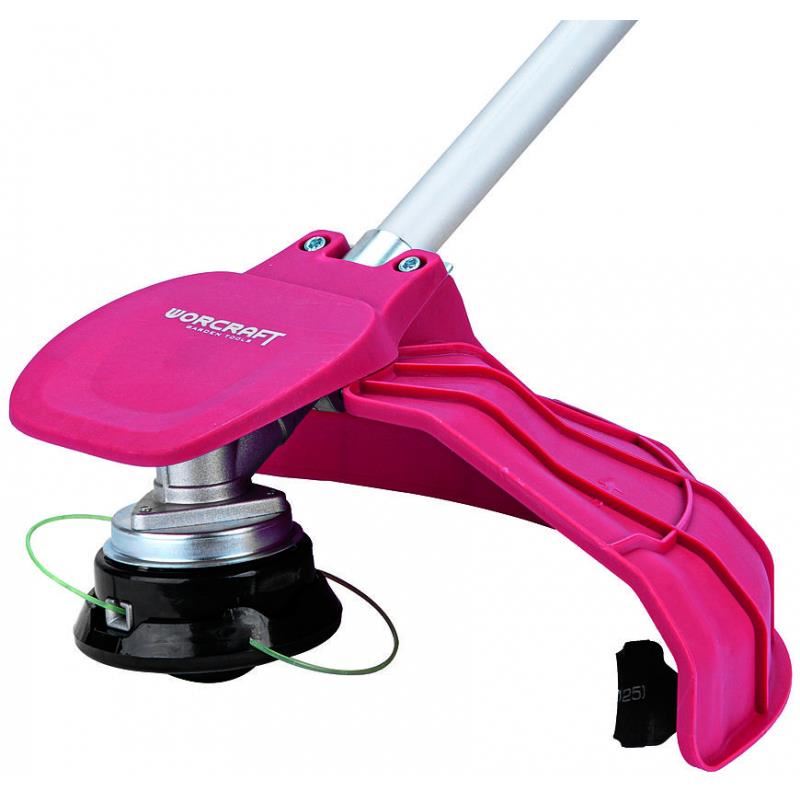 Motocoasa, trimmer, pentru tuns iarba, electric, 2x20V Li-ion (acumulatori neinclusi), motor fara perii, Worcraft