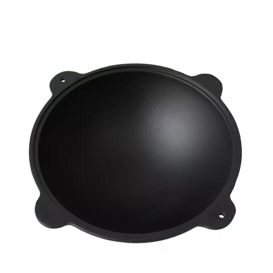 Oala de fonta tip wok, cu capac, 51.5x26 cm, Perfect Home