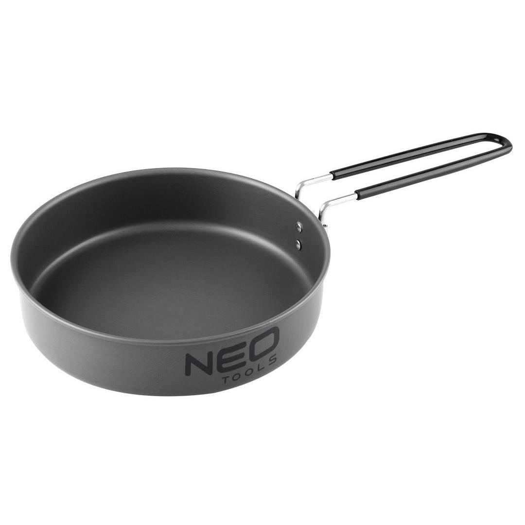 Oala, tigaie si ibric/ceainic, turistic, camping, aluminiu, set 3 piese, NEO