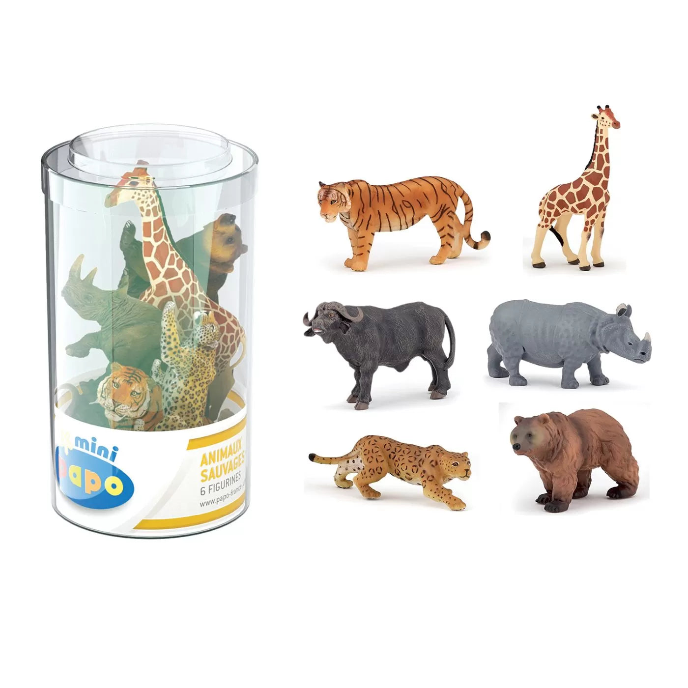 Papo figurina set 6 minianimale salbatice