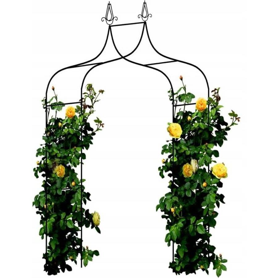 Fém ív, pergola, kertbe, hegyes, 150x37x240 cm