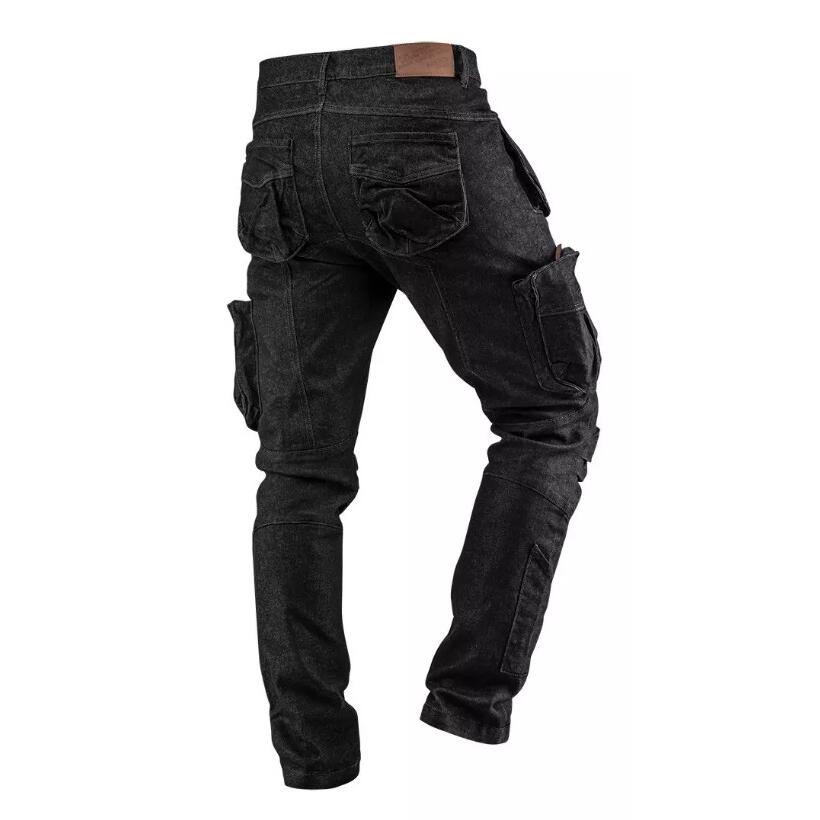 5 zsebes munkásnadrág, DENIM modell, fekete, XXL méret, NEO