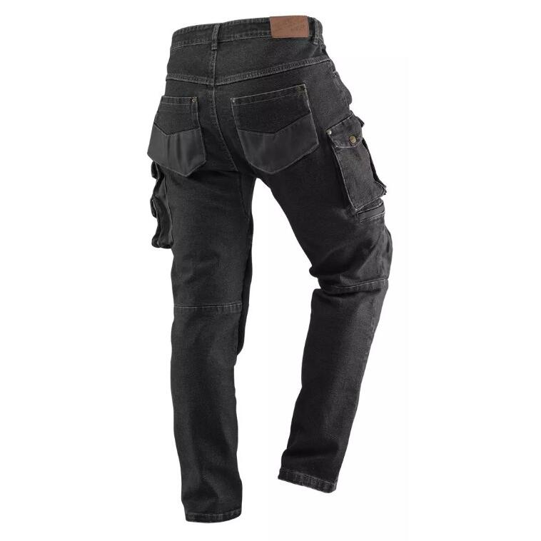 Pantaloni de lucru tip blugi, NEO, model Denim, negru, marimea XL/54