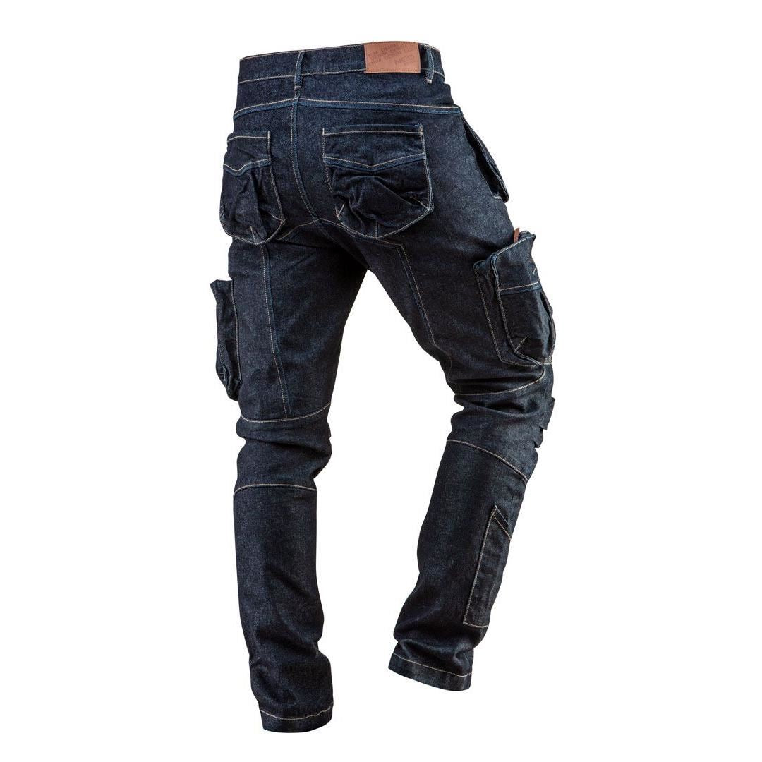 Pantaloni de lucru tip blugi cu 5 buzunare, model Denim, marimea XXXL/58, NEO