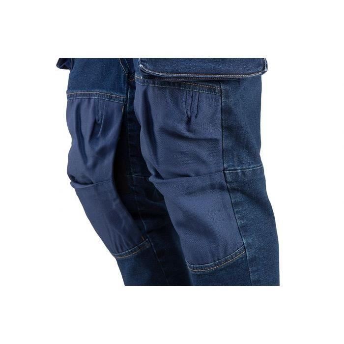 Farmer stílusú munkanadrág térderősítéssel, farmer modell, XXXL/58 méret, NEO