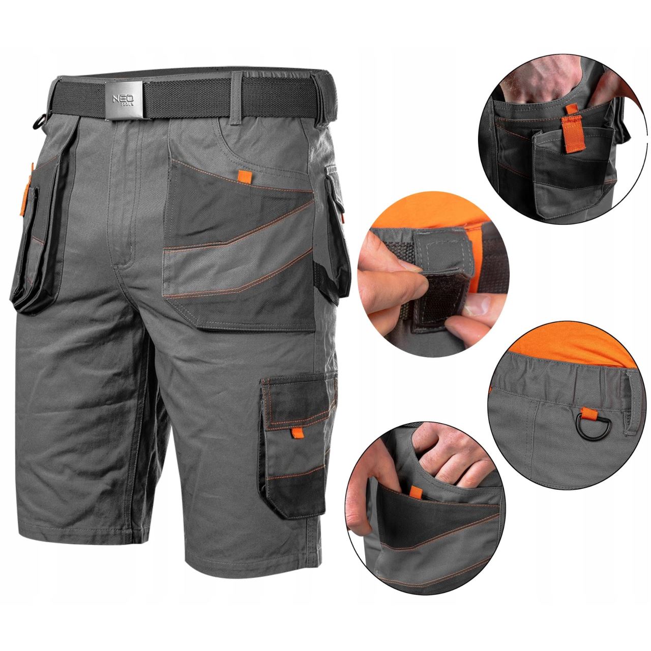 Slim fit pamut munkásnadrág, S/48-as méret, NEO