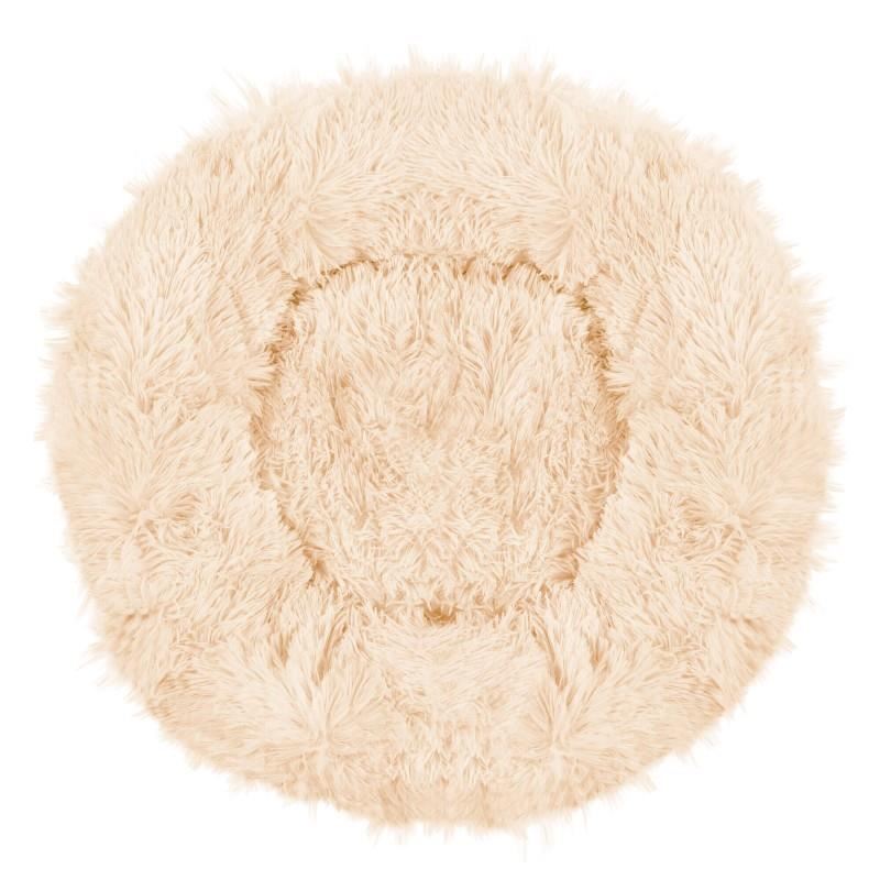 Culcus moale, pentru caine/pisica, crem, 60 cm