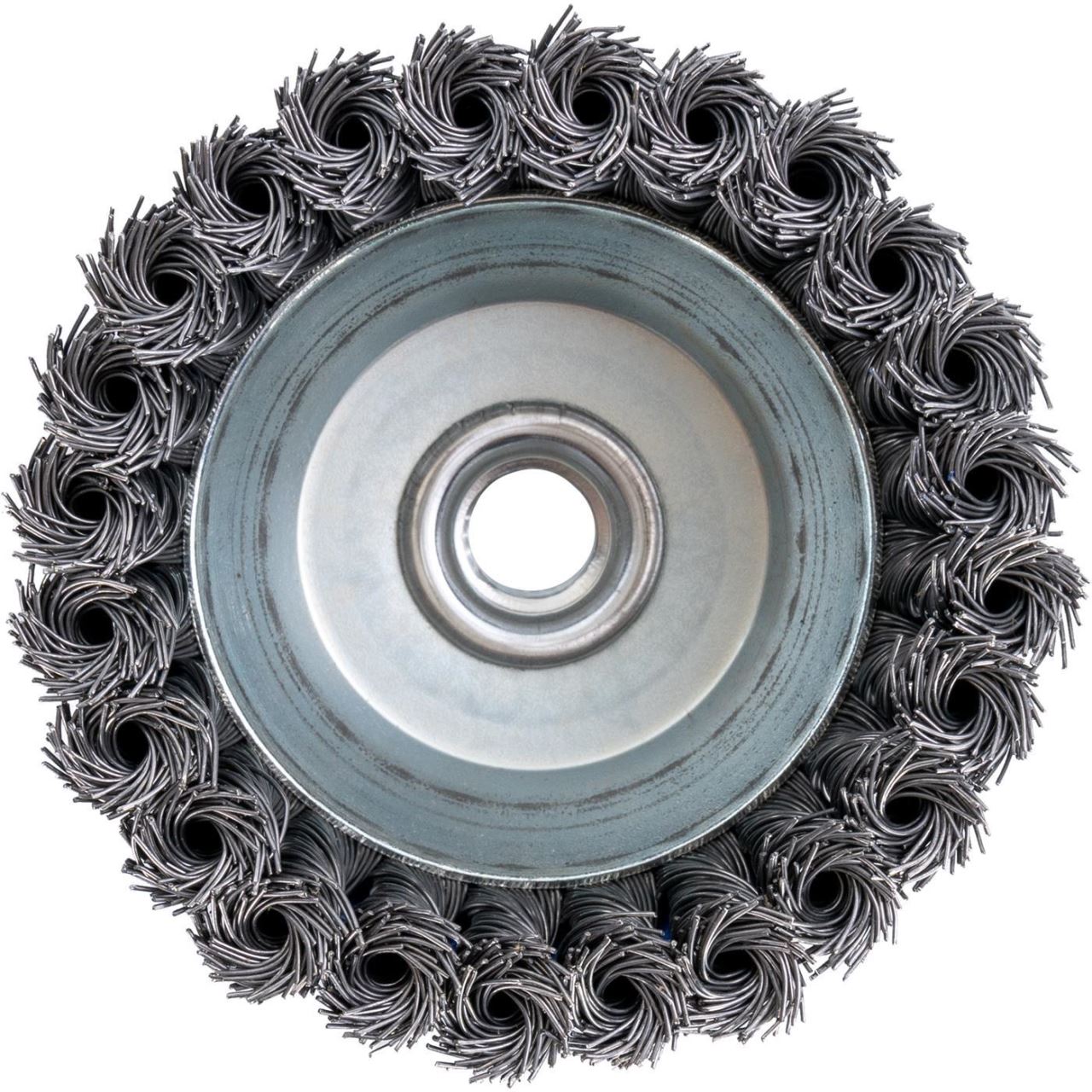 Acéldrótkefe, csésze alakú, szálas, M14, 100 mm, Richmann