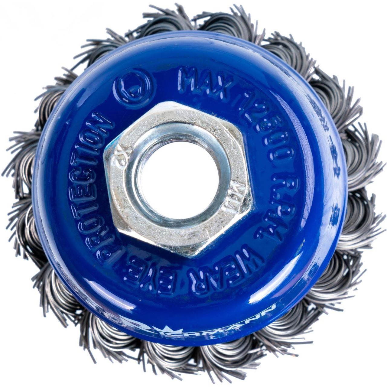 Acéldrótkefe, csésze alakú, szálas, M14, 65 mm, Richmann