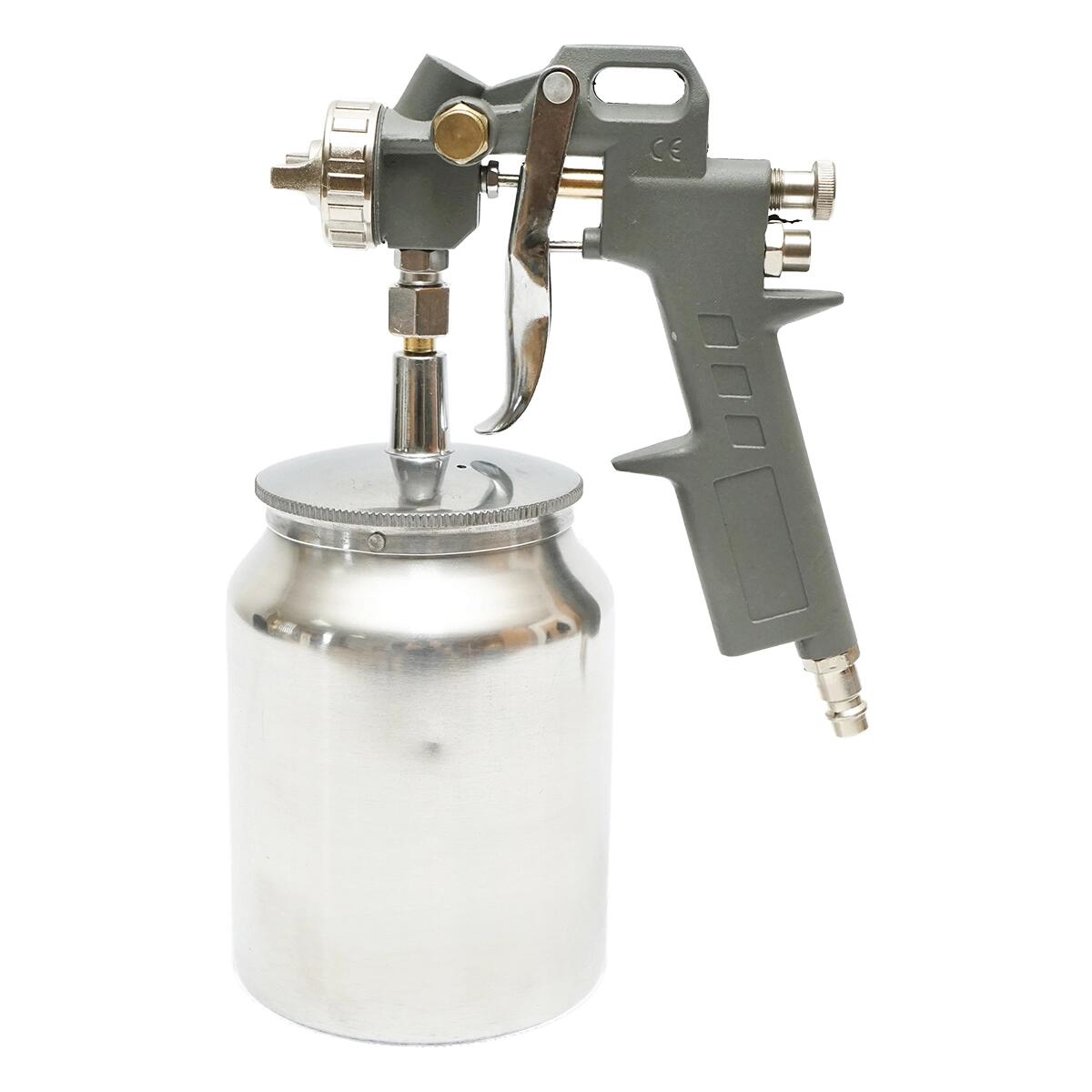 Pistol de vopsit cu aer comprimat, vas inferior, inox, 3 bar, 1 L, 1.5 mm, Breckner Germany