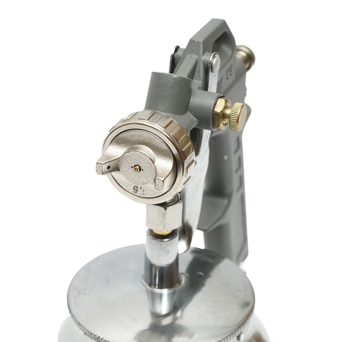 Pistol de vopsit cu aer comprimat, vas inferior, inox, 3 bar, 1 L, 1.5 mm, Breckner Germany