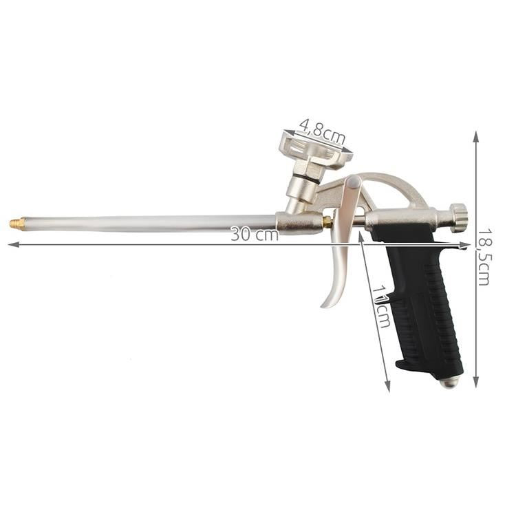 Pistol aplicat spuma, metalic, 30x18.5 cm