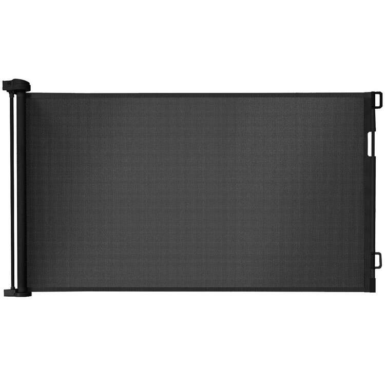 Poarta, plasa, de siguranta, protectie copii, retractabila, negru, 13x160x85 cm, Ruhhy