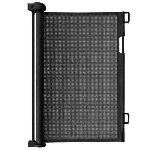 Poarta, plasa, de siguranta, protectie copii, retractabila, negru, 13x160x85 cm, Ruhhy