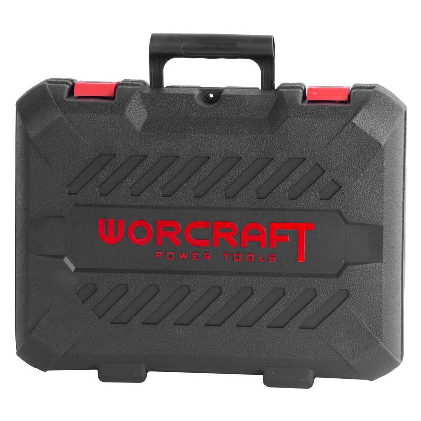 Polizor unghiular, flex, cu acumulator 4 Ah, incarcator 20 V Li-ion, geanta, 4 discuri, manusi, 115 mm, Worcraft
