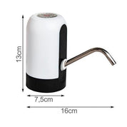 Pompa electrica pentru bidon de apa, dozator, incarcare USB, 7.5/16x13 cm, Ruhhy