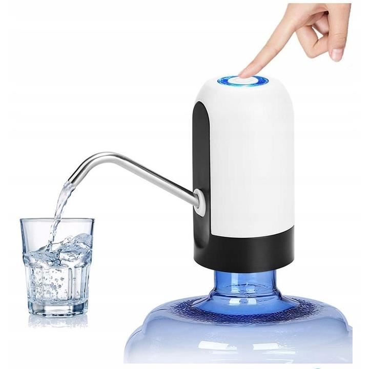Pompa electrica pentru bidon de apa, dozator, incarcare USB, 7.5/16x13 cm, Ruhhy