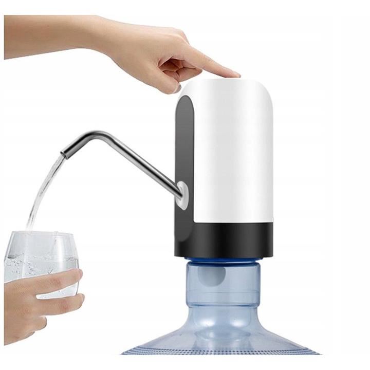 Pompa electrica pentru bidon de apa, dozator, incarcare USB, 7.5/16x13 cm, Ruhhy