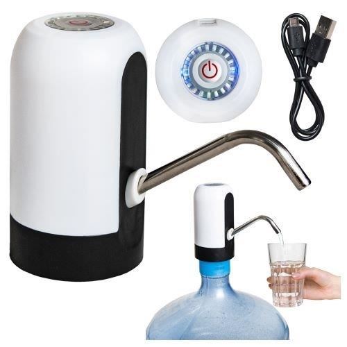 Pompa electrica pentru bidon de apa, dozator, incarcare USB, 7.5/16x13 cm, Ruhhy