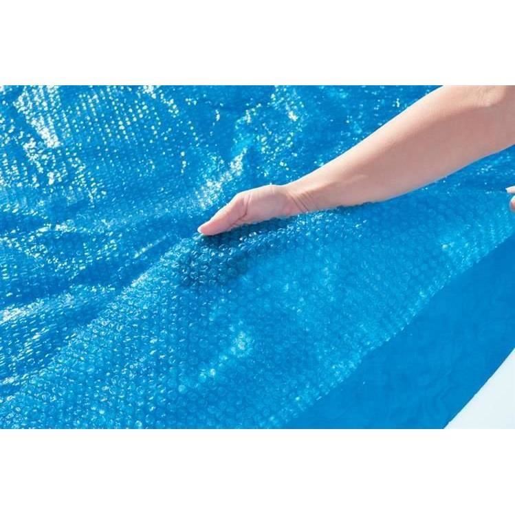 Napelemes medencefedés 244 cm, kerek, kék, 210 cm, Bestway FlowClear