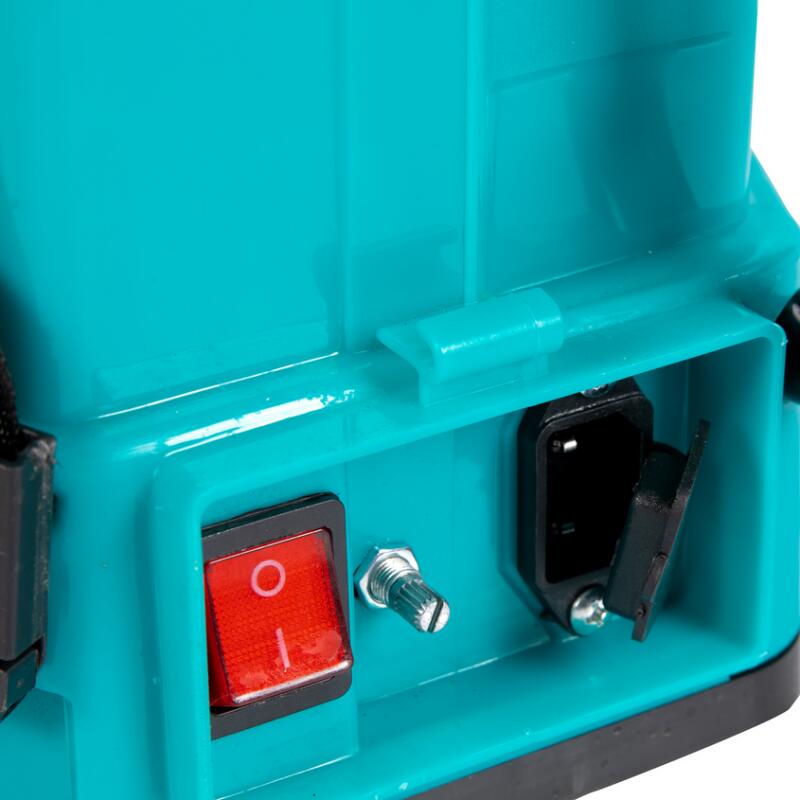 Kerti permetező, locsolószivattyú, Detoolz, 2 az 1-ben, Vermorel, kézi és elektromos, hátulra szerelhető, 8 Ah-s akkumulátorral, tartozékokkal, 16 L