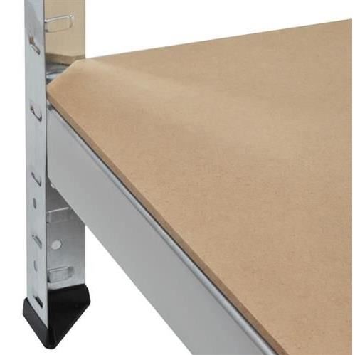 Tárolópolc, fém, 4 polc, 175 kg, 75x30x150 cm, Malatec