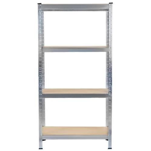 Tárolópolc, fém, 4 polc, 175 kg, 75x30x150 cm, Malatec