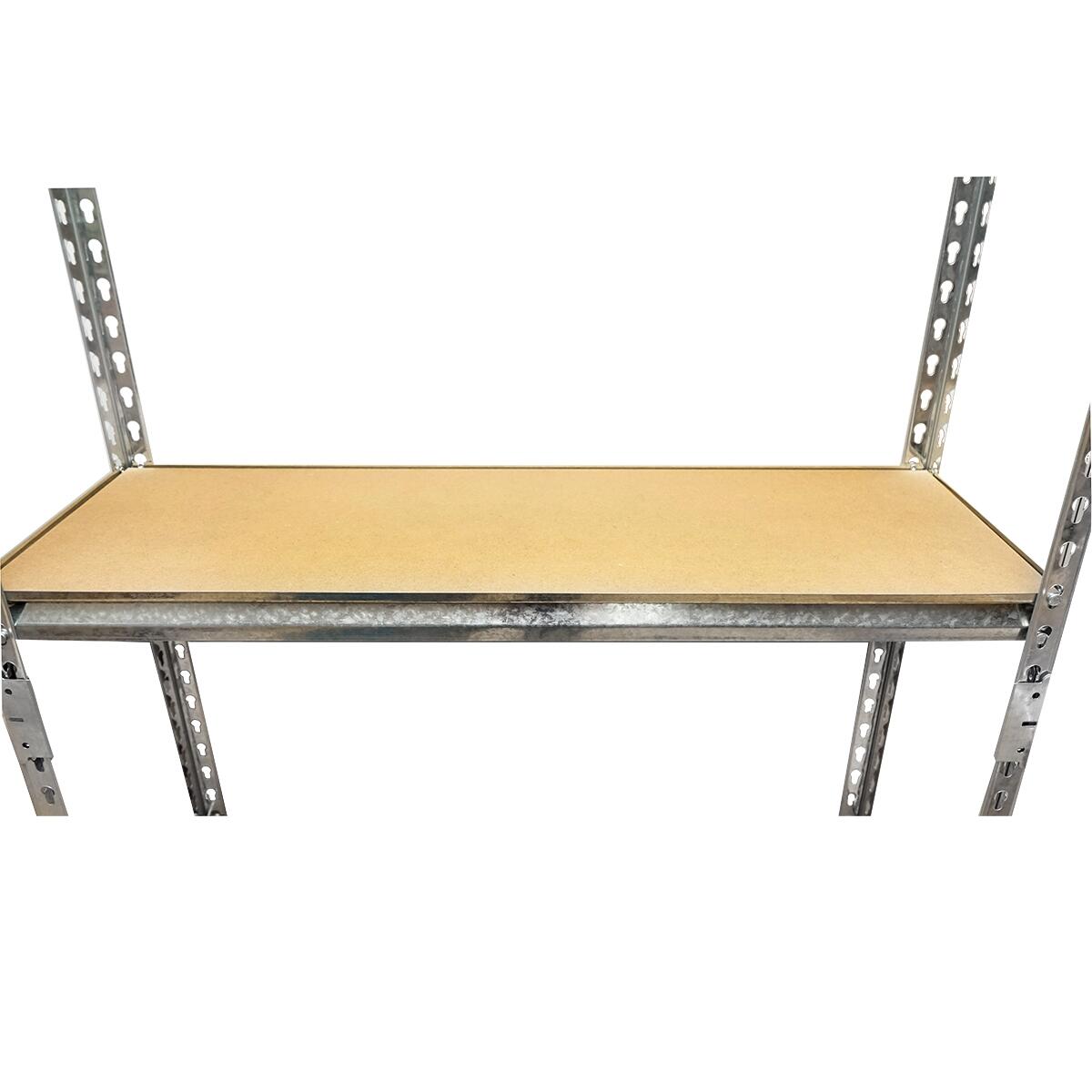 Tárolópolc, fém, 5 polc, 120 kg, 90x30x180 cm, Breckner, Németország