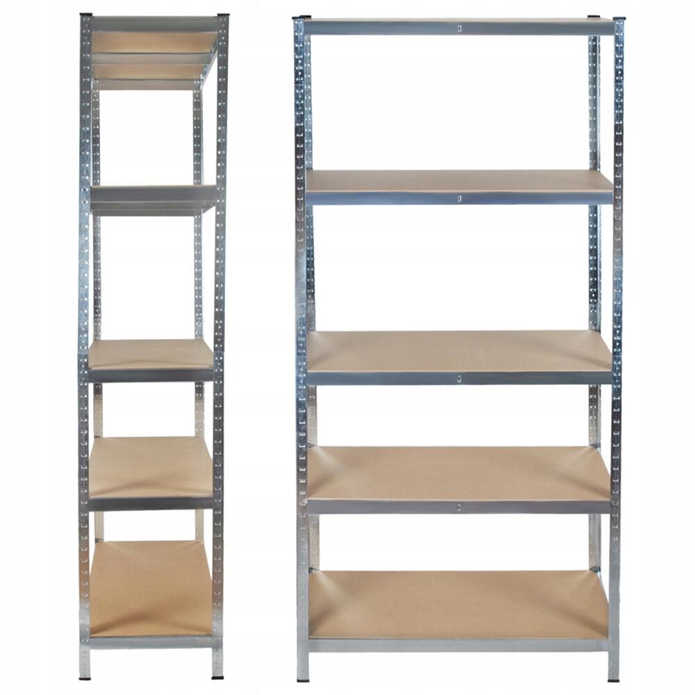 Tárolópolc, fém, 5 polc, 175 kg, 90x40x180 cm, Malatec