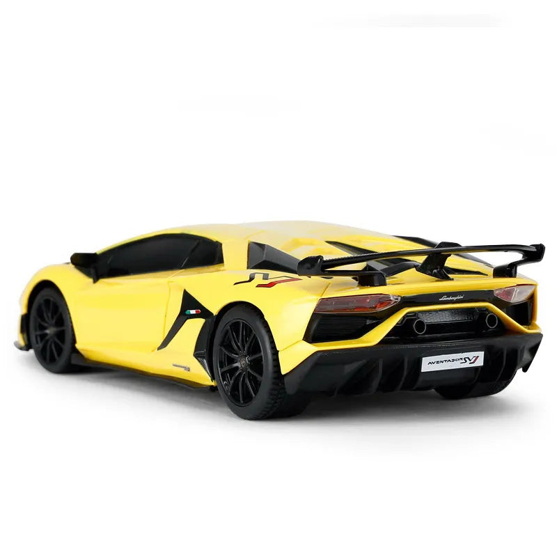 Masina cu telecomanda lamborghini galben cu scara 1 la 24