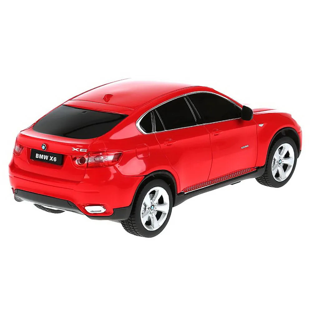 Masina cu telecomanda bmw x6 rosu cu scara 1 la 24