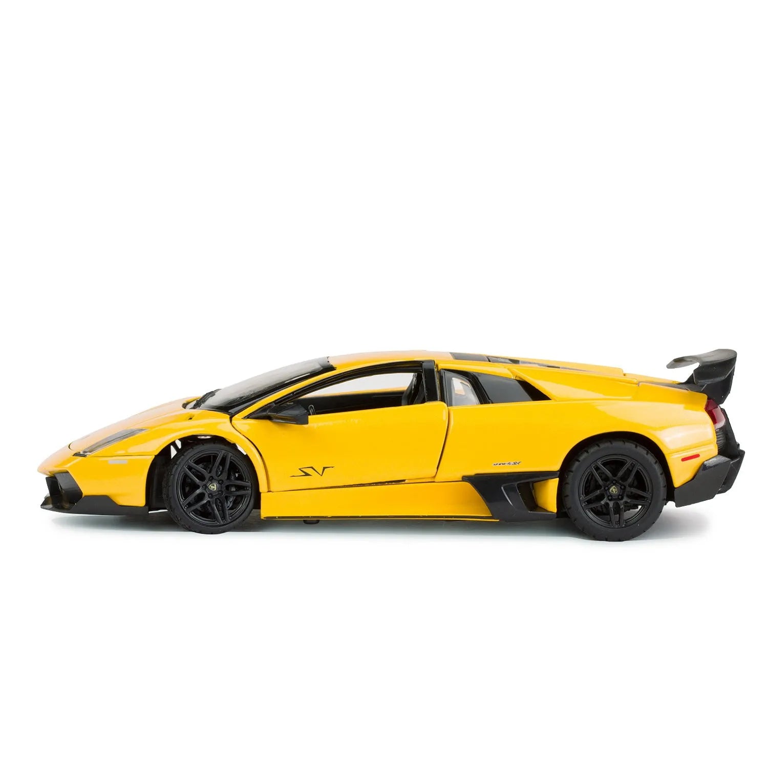 Lamborghini Murcielago LP670-4 sárga öntött fém autó 1-24 méretarányú