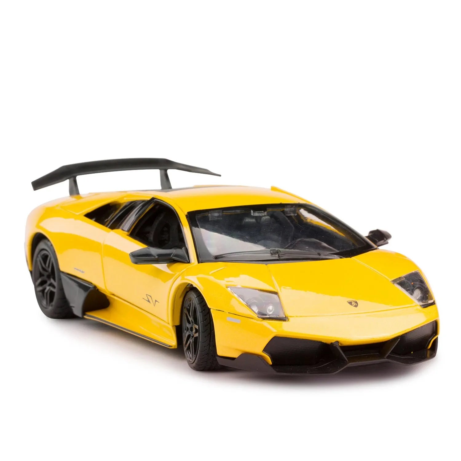 Lamborghini Murcielago LP670-4 sárga öntött fém autó 1-24 méretarányú