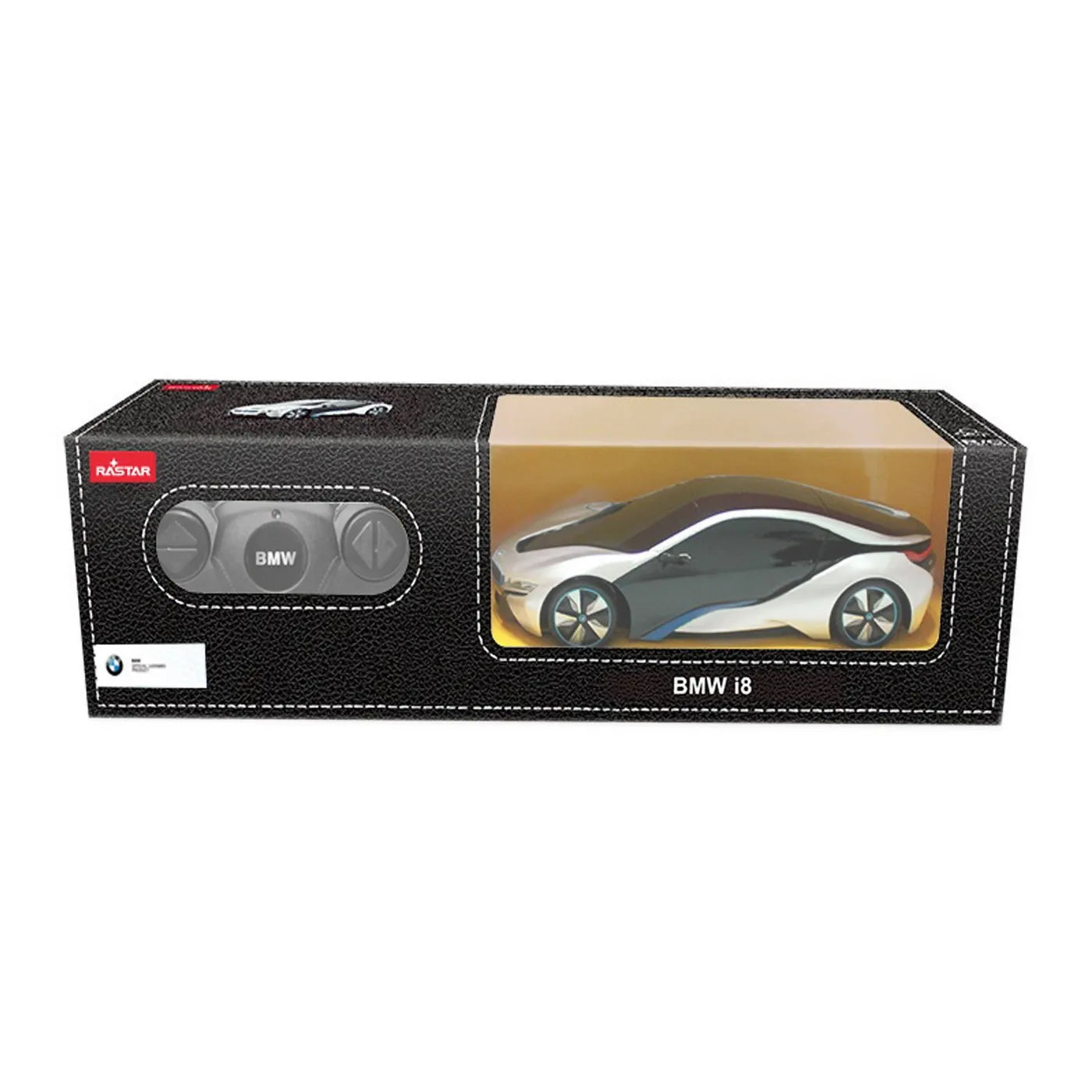 Masina cu telecomanda bmw i8 alba scara 1 la 24