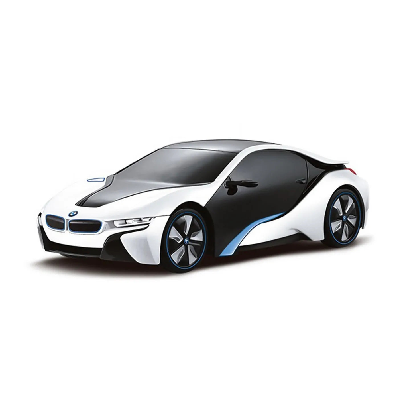 Masina cu telecomanda bmw i8 alba scara 1 la 24