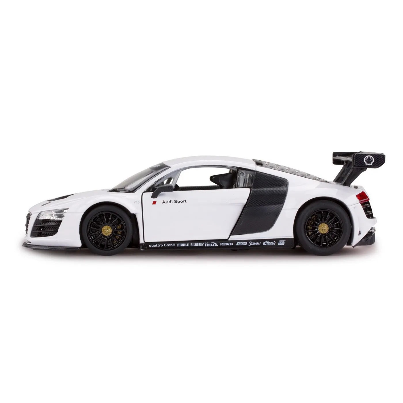 Audi R8 fehér öntött fém autó 1:24 méretarány